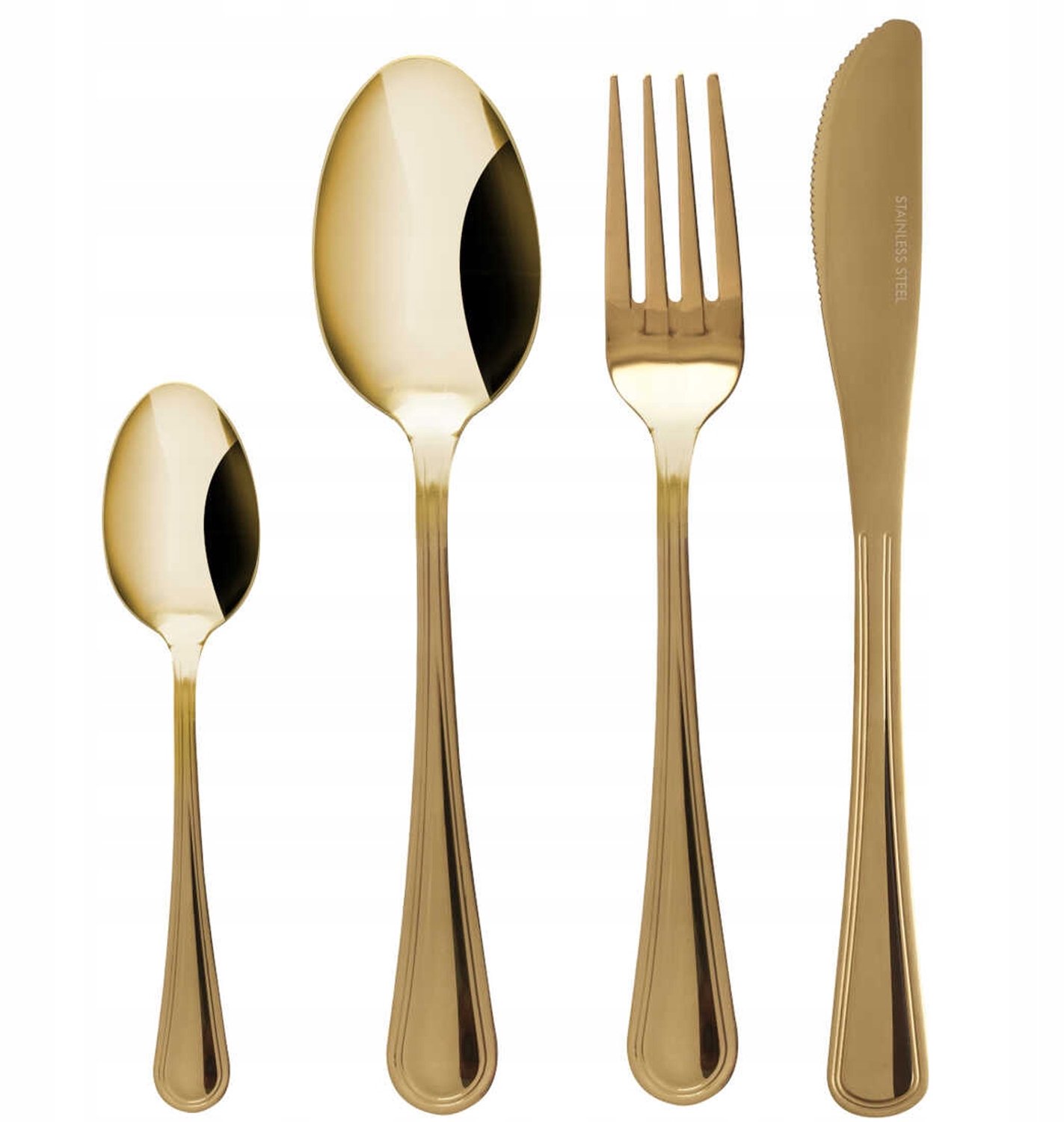 Luxe Gouden Bestekset 24 Delig voor 6 Personen - Luce