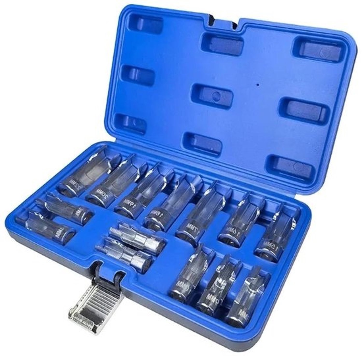 Set zuurstofsensoren - NOx-sonde - Voor autoreparatie - 14-delig - 8-22 mm - Zilver