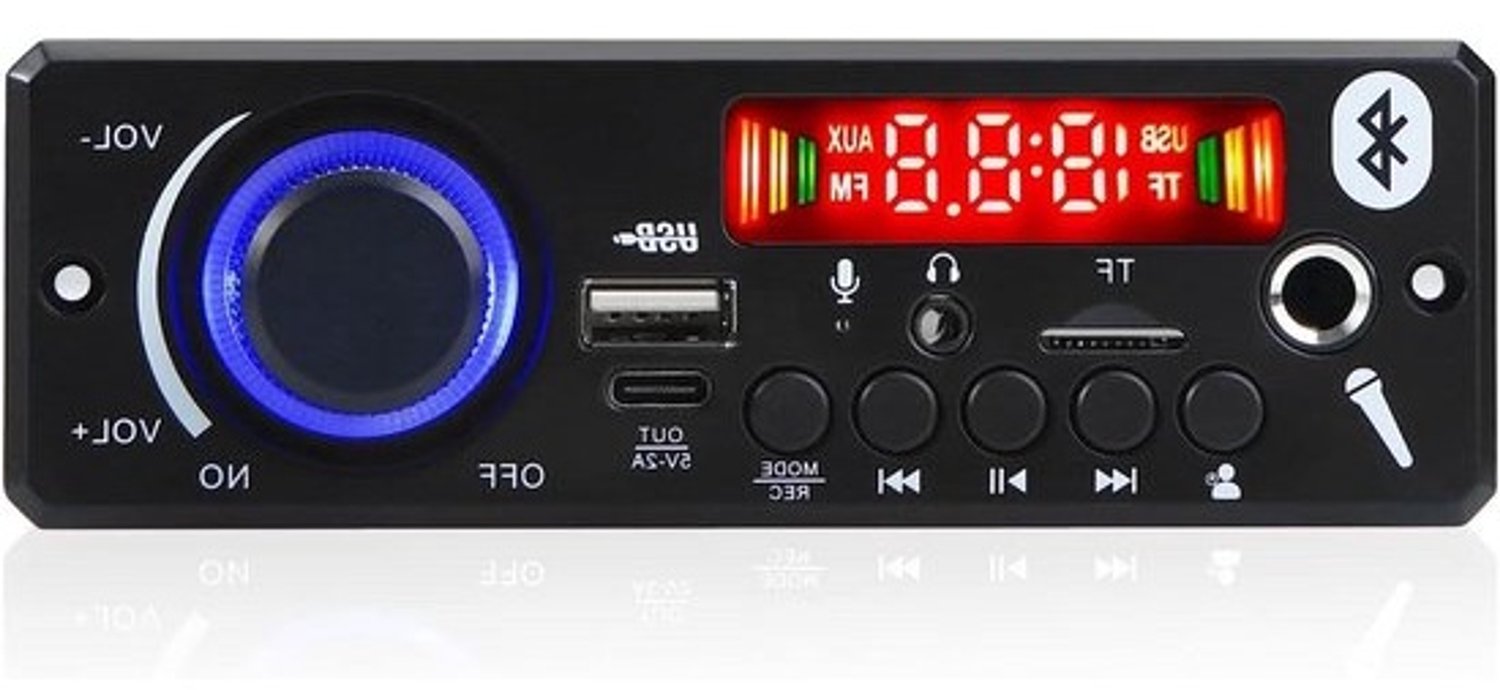 80W + 80W audio digitale Bluetooth-versterkerkaart - Decoder - Auto FM MP3-speler - DIY USB AUX AMP DC8-24V (Kleur: C)