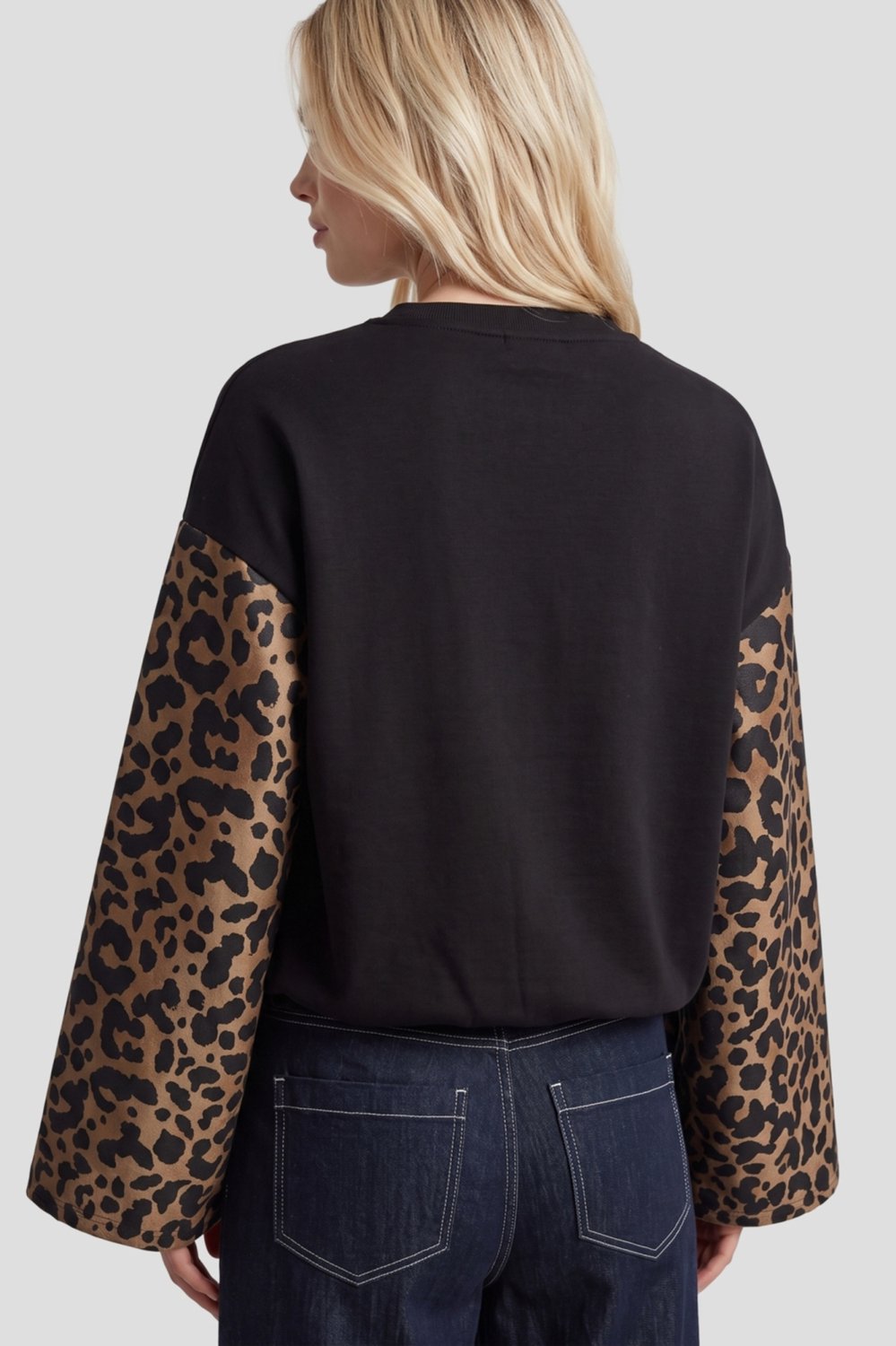 Fluresk Trui Liana Sweater 26wzf08 001523 Black/light Camel Dames Maat - W40