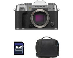 FUJIFILM X-T50 Silber + Tasche + 8 GB SD-Karte