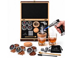 Aravé Whiskey Smoker Set in Houten Kist - Cocktail Smoker en