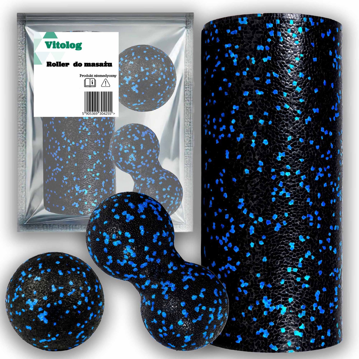 EPP Massage Set: Roller, Bal & Duoball voor Spierherstel