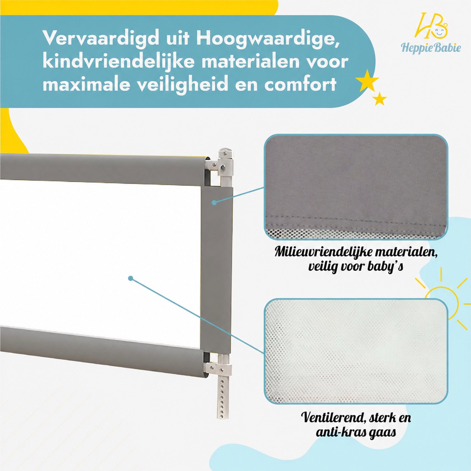 HeppieBabie HeppieBabie 150 cm Bedhekje - afbeelding 2