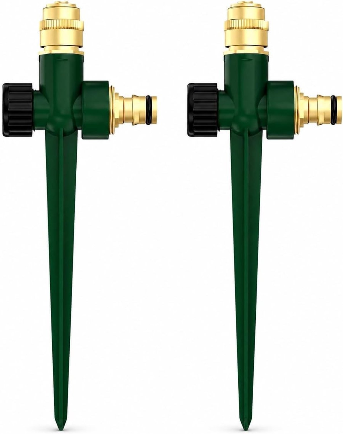Automatische Grondsprinkler voor de Tuin, Verstelbare Messing Spuitmond 360 Graden voor Efficiënte Tuinirrigatie en Grote Oppervlaktebedekking