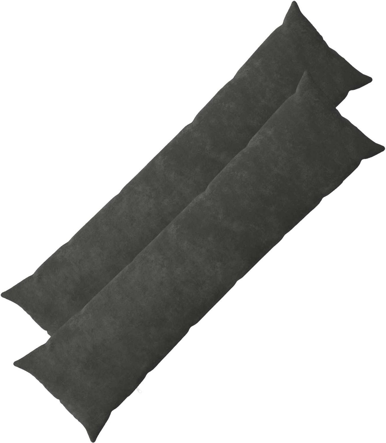 vidaXL Dekenkussen - 2 - st - HEERLEN - Antraciet - 40 - x - 145 - cm