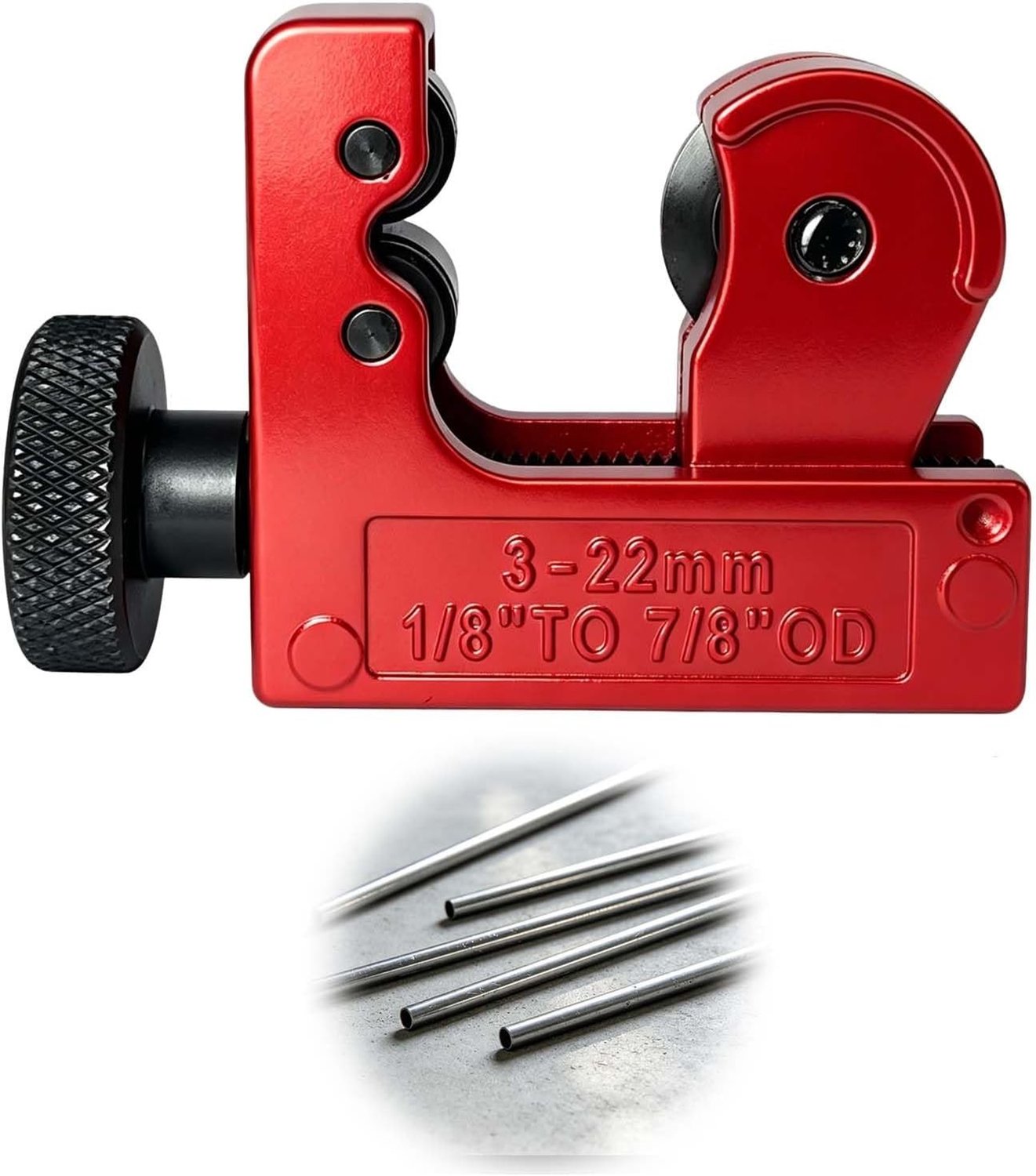 Verstelbare Mini Buis Cutter voor Aluminium, PVC en Messing - Precisiewiel voor Handmatig Snijden van 3-22 mm Buisjes, Ideaal voor Loodgieterswerk en Klussen