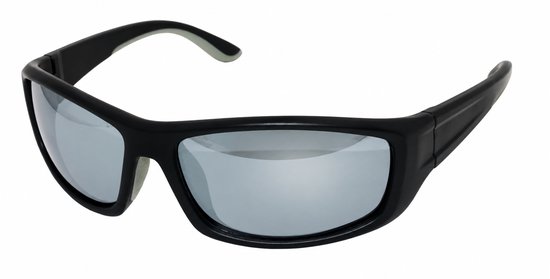WK Nihao TR-90 Extra Light+Flexible Zonnebril- TAC polarized UV400 lens met anti reflectie laag-100% verwering van UVA,UVB,UVC - TR-90 Strong +light+Flexible Frame - Matzwart montuur met Zilver REVO coating Sportzonnebril van WK Nihao — afbeelding 4