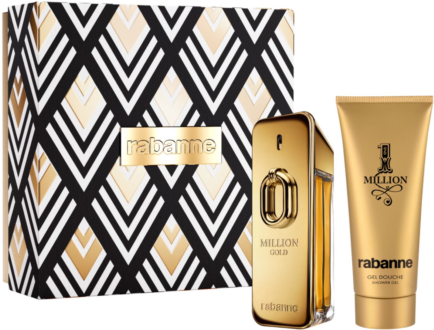 Paco Rabanne Million Gold Giftset - 100 ml Eau de Parfum + 1 Million Shower Gel 100 ml - Cadeauset voor heren