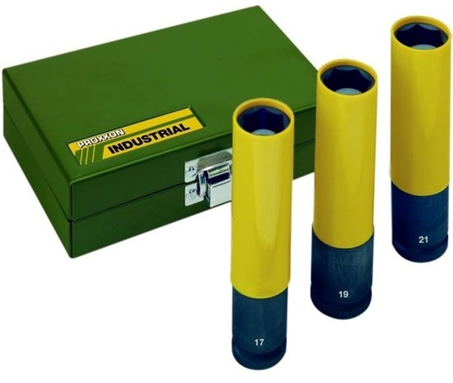 Inzetsleutelset slagmoer - Lange dopsleutelset - Mechanisch werk - Extreme slijtvastheid - 1/2 inch - Grijs