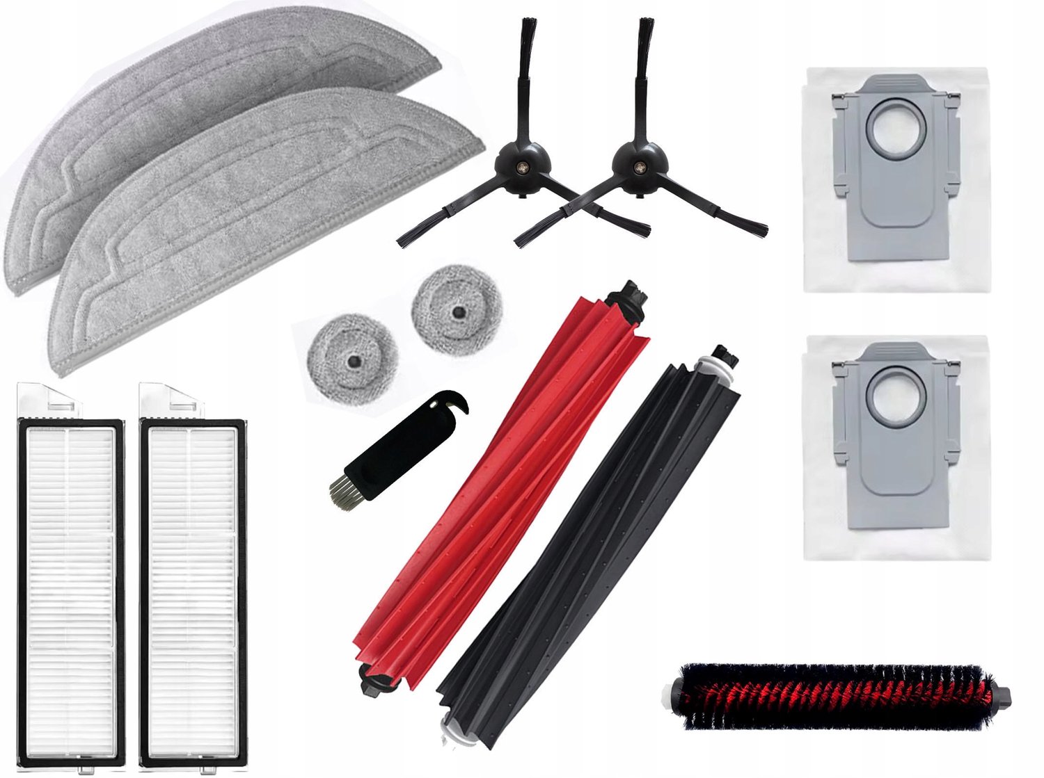 Accessoireset voor Roborock S8 MaxV Ultra - Filters, Borstels, Mops, Zakken