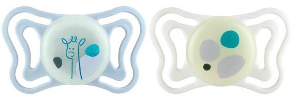 Chicco PhysioForma fopspeen siliconen 2-6 maanden blauw 2st