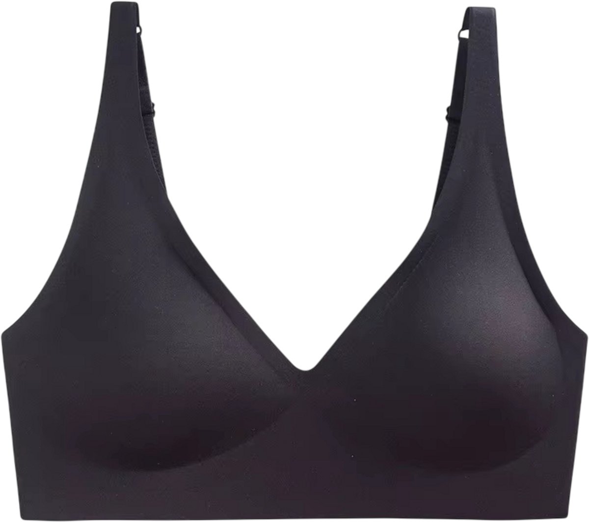 rimmo Dames Naadloze Beha – Draadloze Push-Up BH met Voering, Verstelbare Bandjes, Comfortabele Bralette, Lingerie en Ondergoed - Zwart