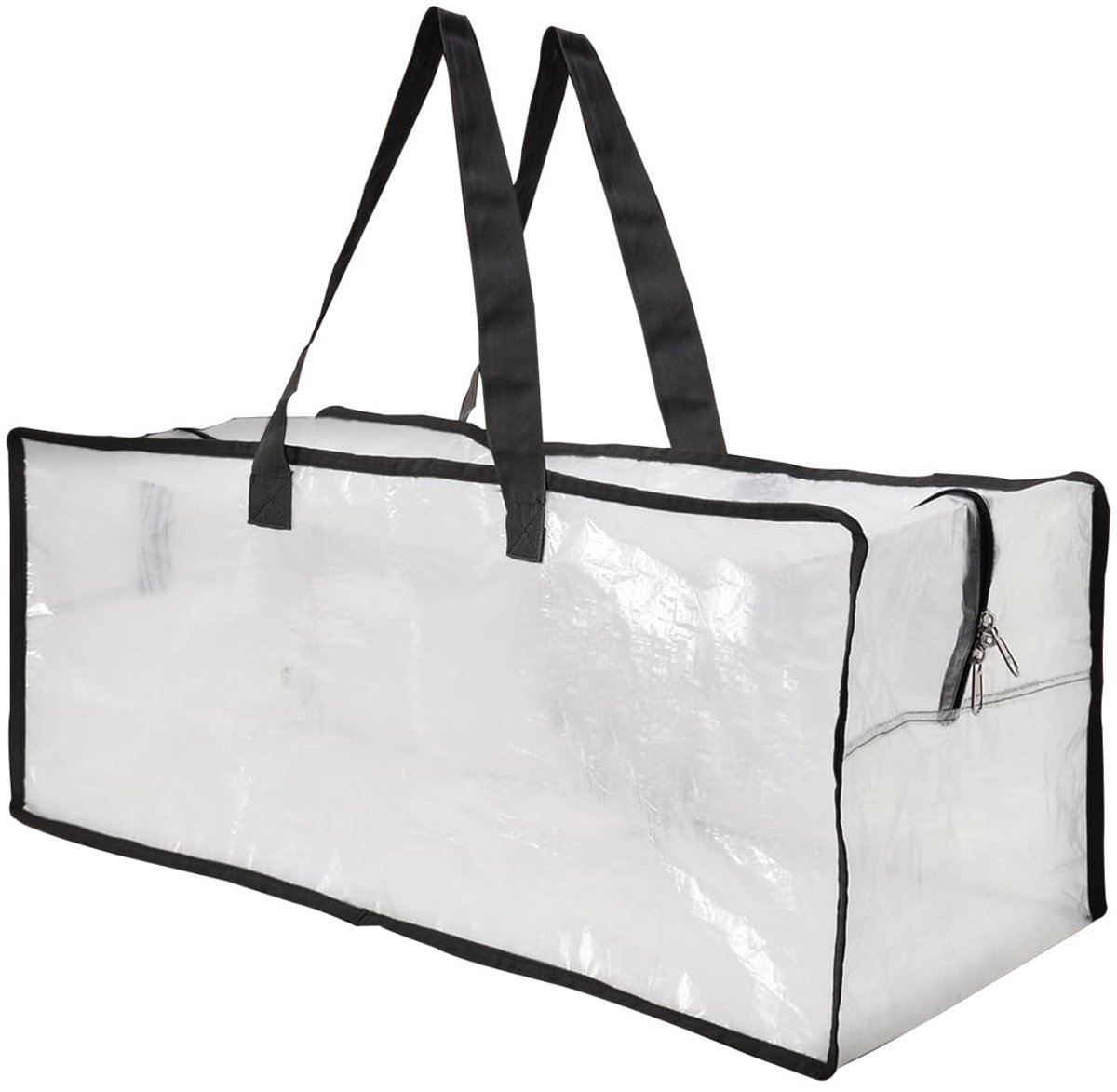 Grote verhuistas (74 x 36 x 33 cm) met spanbanden, opbergtas met rits en handvat, versterkte verpakkingstas – geschikt voor verhuizingen en studentenkamers