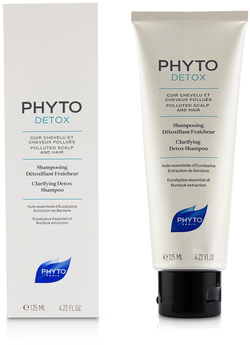 Phyto PhytoDetox Clarifying Detox Shampoo – Zuiverende Shampoo voor Vervuilde Hoofdhuid en Haar – 125 ml