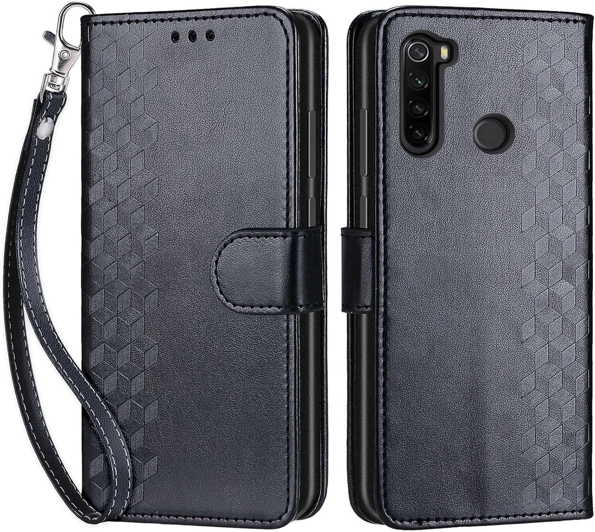 Portemonnee Telefoonhoes voor Xiaomi Redmi Note 8T Zwart