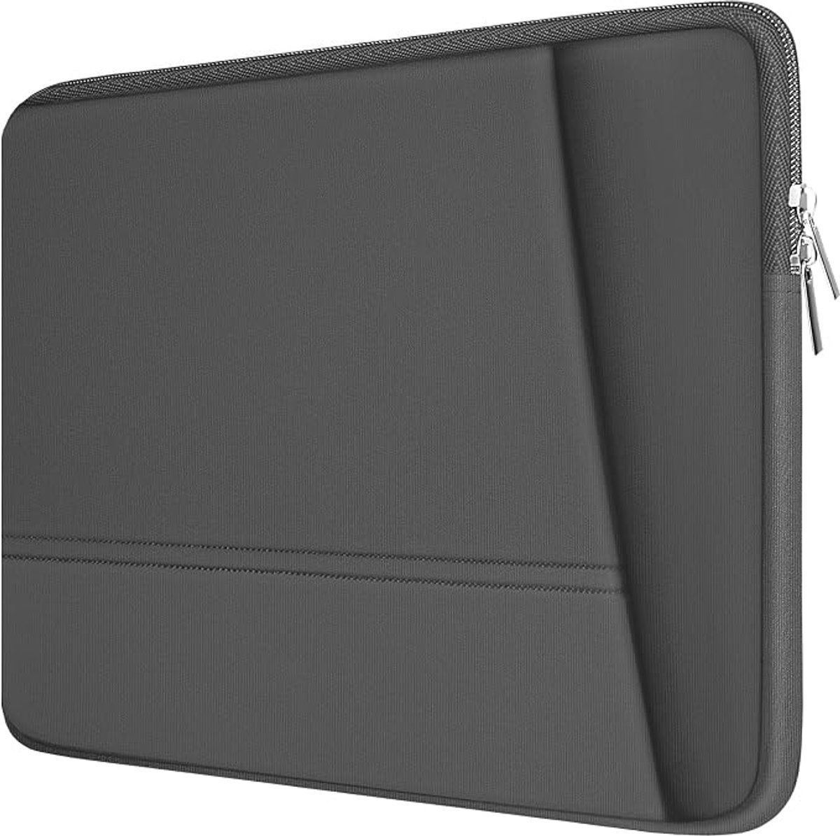 Beschermhoes voor 15.6-inch laptops, robuuste en draagbare laptoptas, grijs