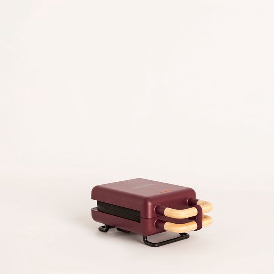 CREATE - Tosti-ijzer, grill en wafelijzer met verwisselbare platen - Bordeauxrood - Individueel - STONE STUDIO — afbeelding 5