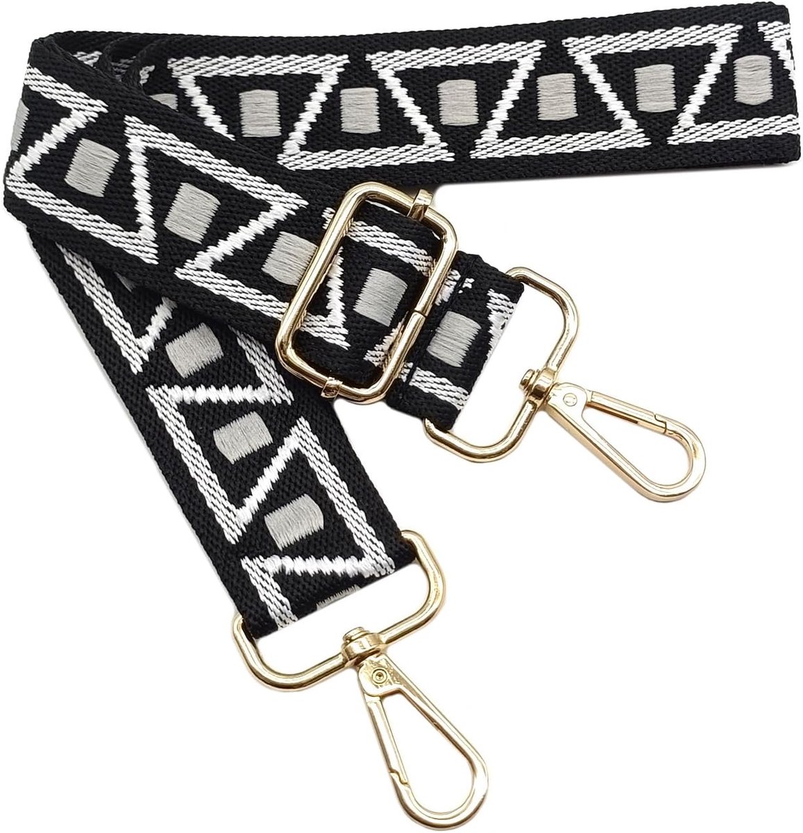 Schouderriem voor damestassen, brede tasriem, rood-groen, verstelbare schouderriem met gouden karabijnhaak, duurzaam voor crossbody tas, handtas, doe-het-zelf schouderaccessoires voor