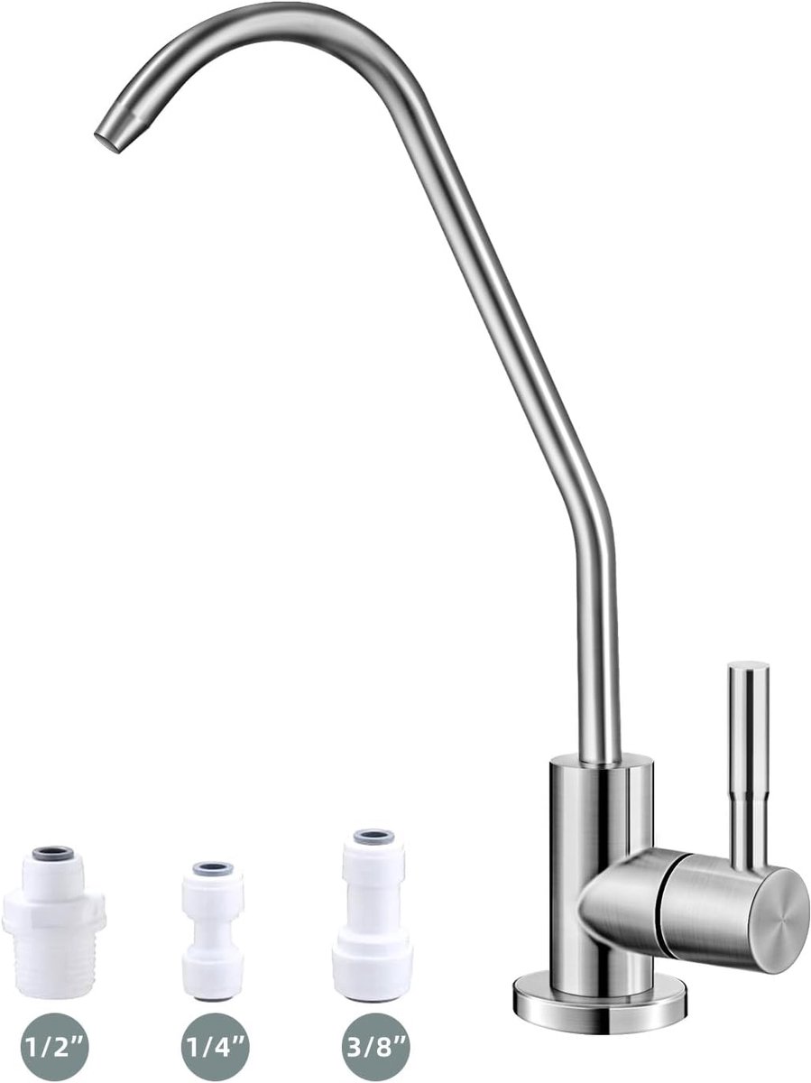RO van geborsteld nikkel – loodvrije gootsteenkraan, waterfilter met omgekeerde osmose voor keuken en bar