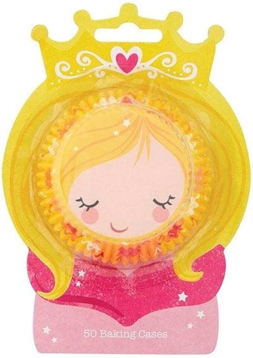 Baked with Love Princess Bakken Cupcake Gevallen, Vetvrij papier Bakbekers - Pack van 50