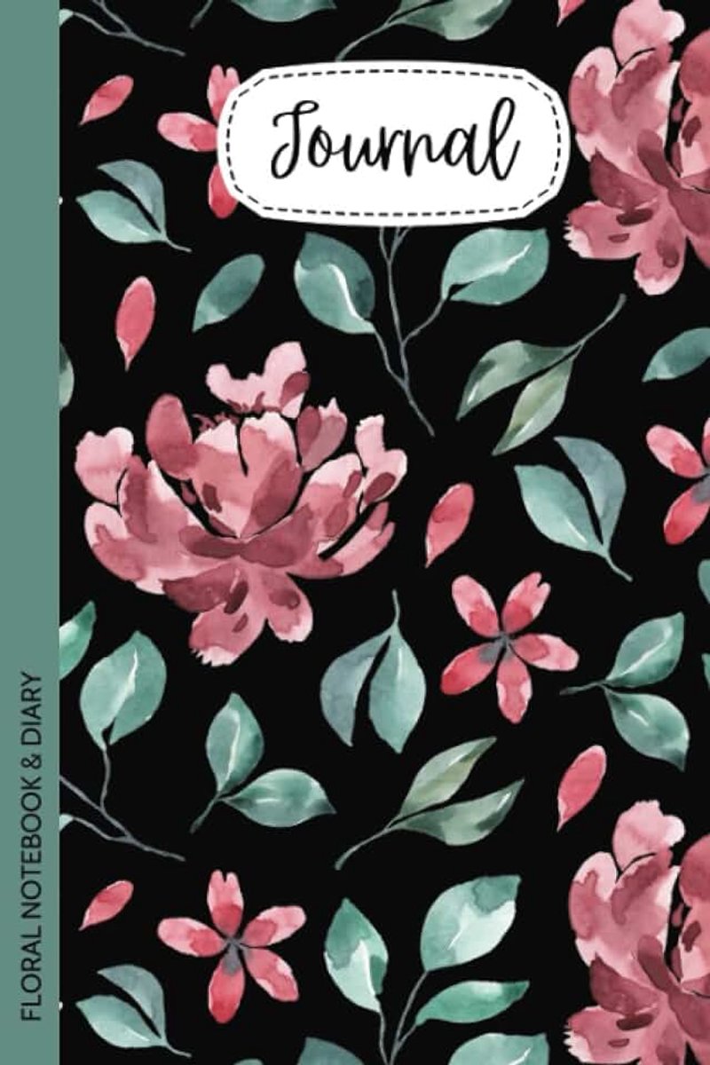Floral Diary or Notebook Watercolour Design Botanical Ruled with Quote: Floral Watercolour Design - Journal, Notebook, Diary, Composition Book
