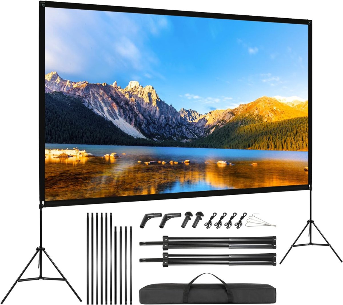 DailySupplies® Beamerscherm met Statief - Projectiescherm - Projectiedoek - 120" Schermprojector