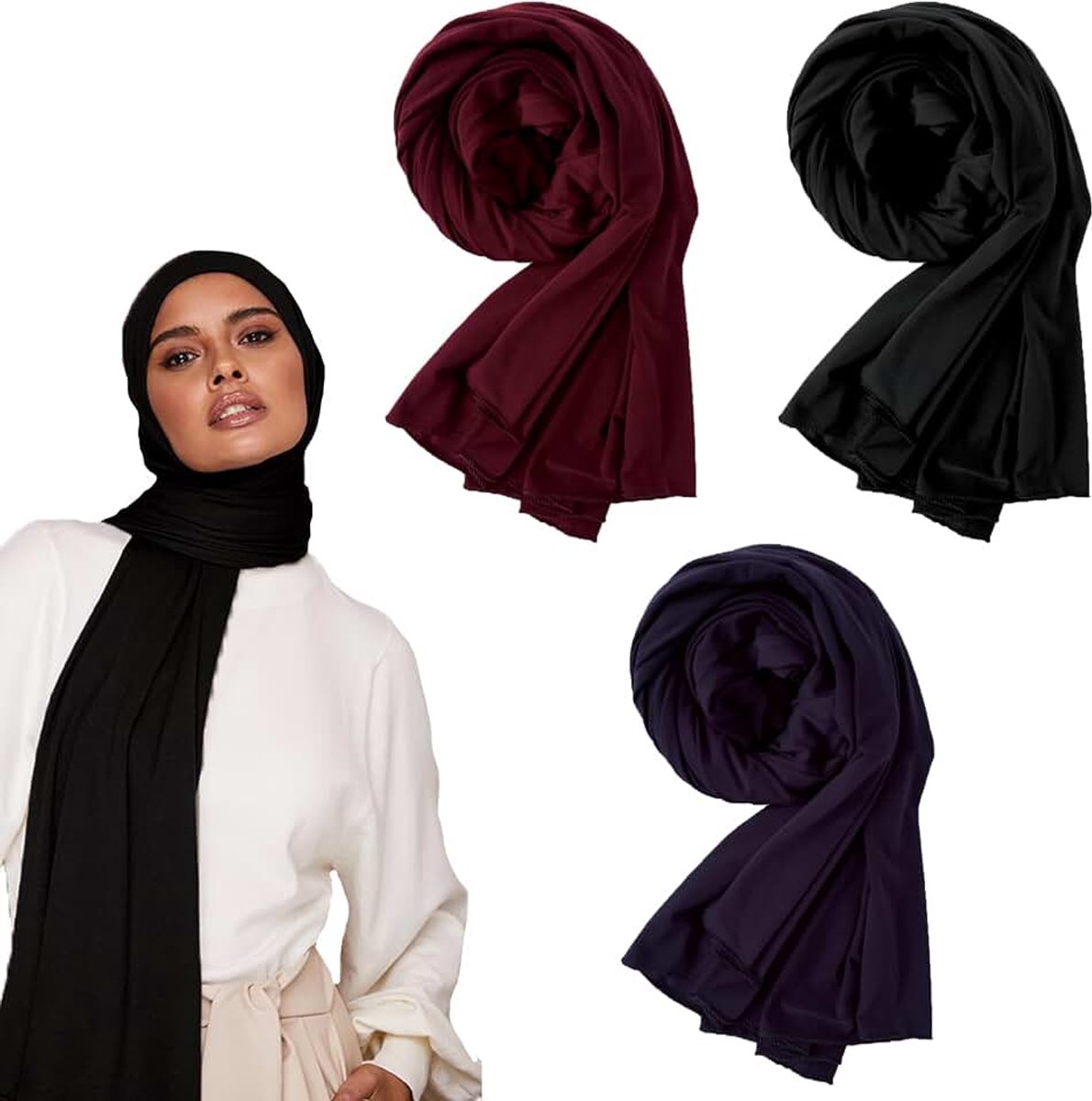 Chic Jersey Hijabs dames Hijab sjaal voor dames