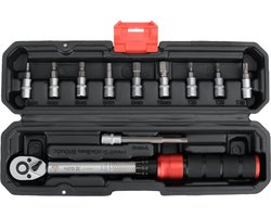 YATO YT-07841 Professionele Momentsleutel Set - 1/4" - 2-24 Nm - 72T Ratel - Met 10-delige Bitset S2