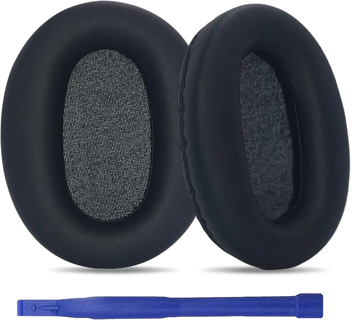 Vervangende Oorkussens Compatibel Met Sony WH-CH720n/WH-CH710n/WH-CH700n/WH-Rf400&Mdr-Zx780/Mdr-Zx770/Mdr-10r Hoofdtelefoon, Zacht Eiwitleer (Zwart)