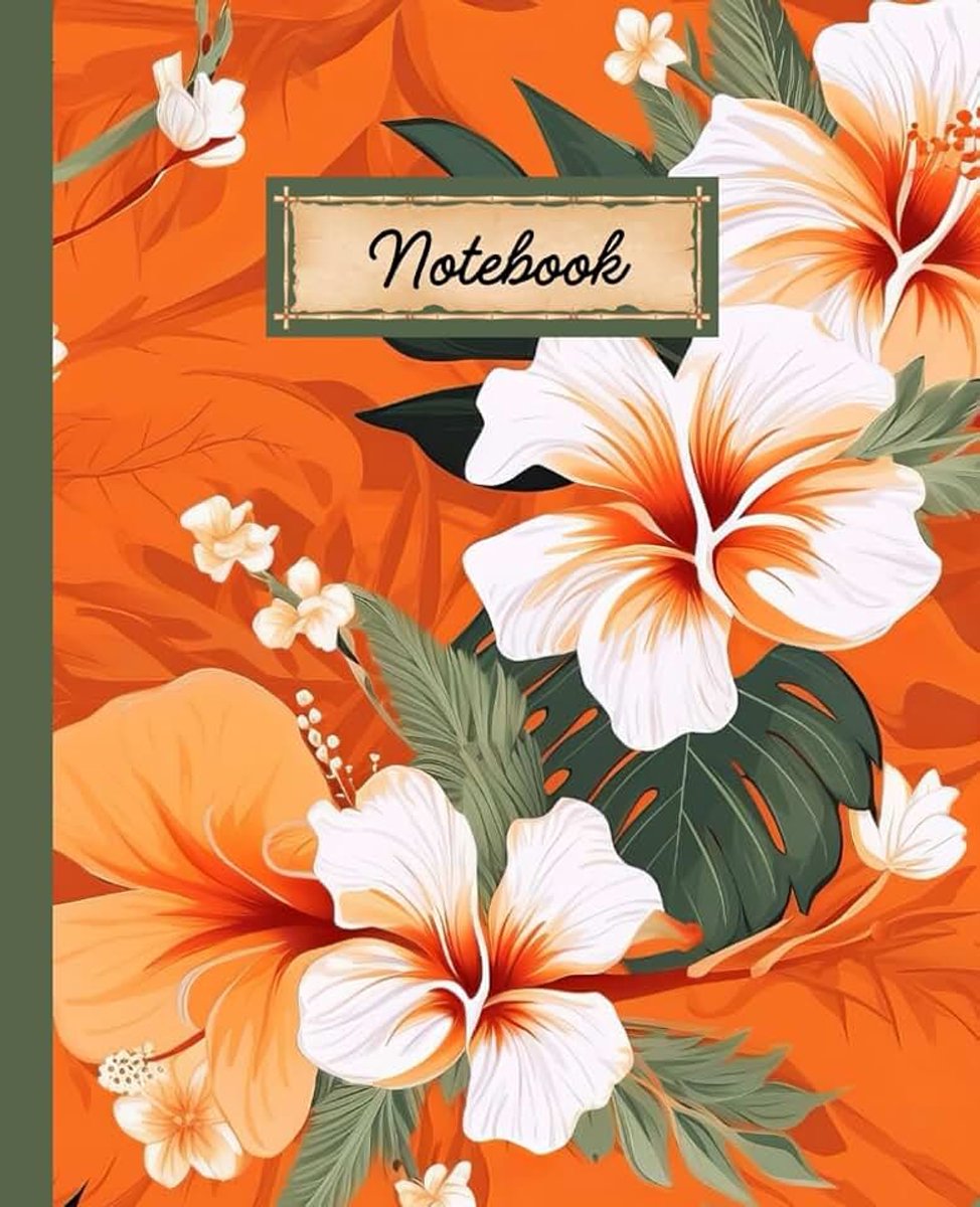 By Heart "Spirit of Aloha" Hawaiian Print Notebook - Orange: So the Islands Will Always Be Within Your Reach