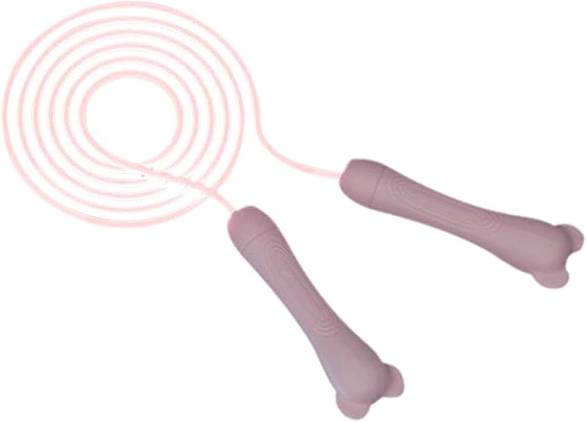 Speed Rope Led Lichtgevend Springtouw Heavy Duty Handvat Verstelbare Lengte Snelheid Springtouw Jongens En Meisjes Fitness Oefening,Roze