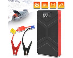 Draagbare Startbooster Jumpstarter 30000mAh Powerbank - 12V Auto Starthulp voor Benzine & Diesel tot 2.0L - 200A Startstroom / 800A Piek - Met LED Zaklamp LCD Display & USB-poorten