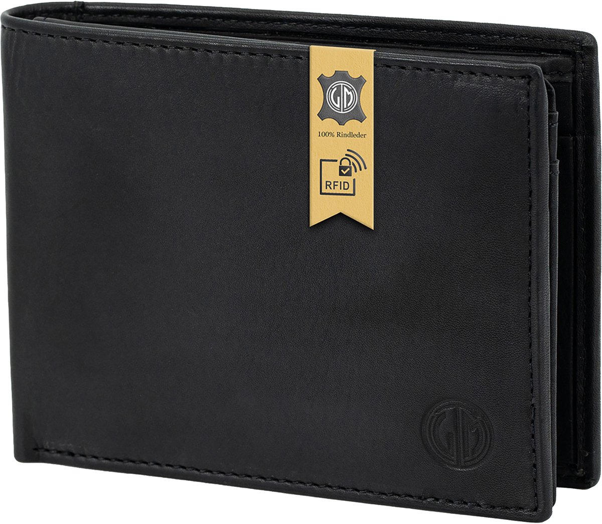 LINDENMANN heren portemonnee RFID - zwart