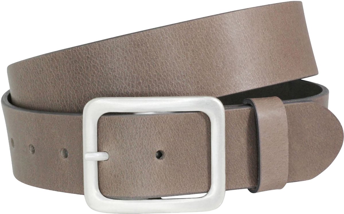 LINDENMANN dames leren riem - grijs