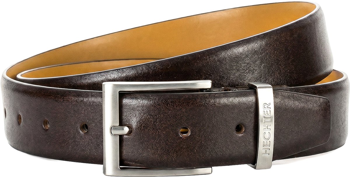 HECHTER leren heren riem - bruin