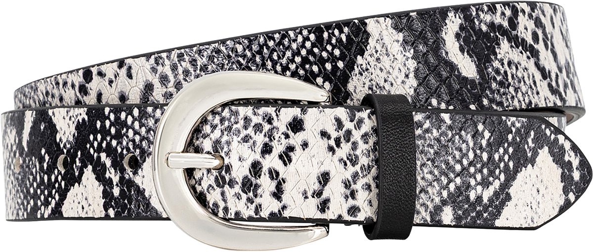 LINDENMANN dames leren riem - zwart