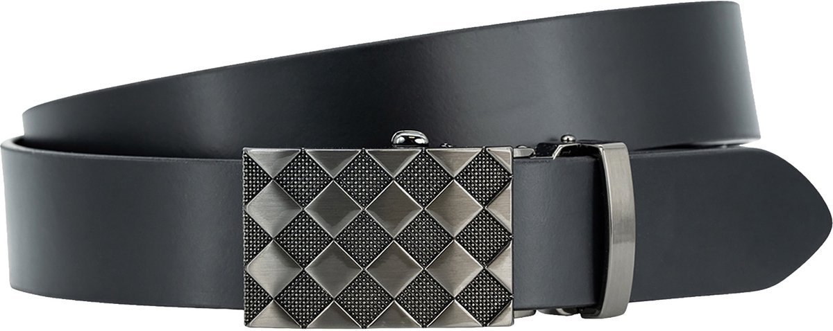 LINDENMANN leren heren riem - zwart