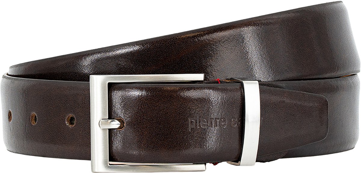 PIERRE CARDIN leren heren riem - bruin