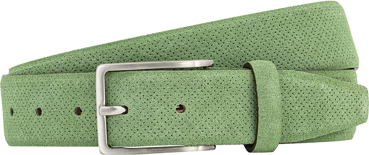 LINDENMANN leren heren riem - olijf