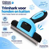 Château Animaux trimhark voor Honden en Katten – Herderhark- Deshedding Borstel - Hondenkam - Hondenborstel Verzorgingskam
