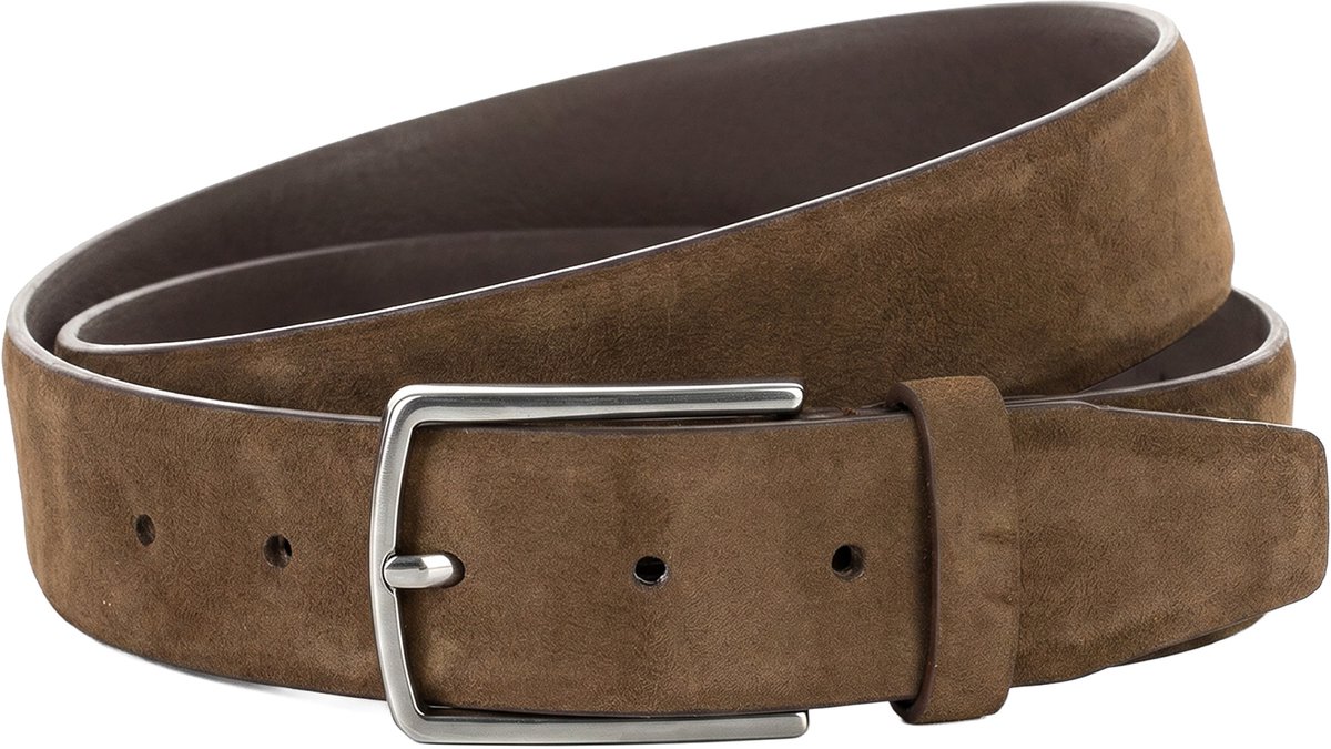 LINDENMANN leren heren riem - bruin