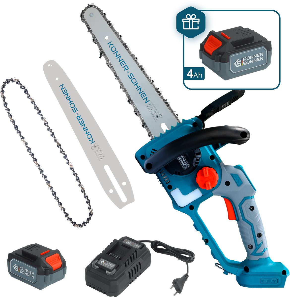 Snoerloze Mini Kettingzaag KS MCS20V-12 SET PLUS
