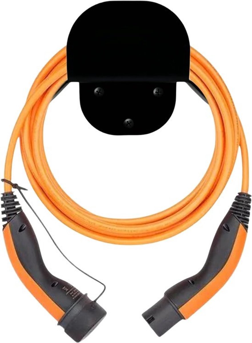 Wandhouder voor Oplaadkabel - Kabelhouder voor Elektrische Auto - Verlengkabelhouder en Stekkerhouder