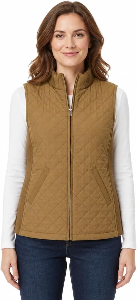 Dames Quilted Casual Gilet: Lichtgewicht Opvouwbaar Mouwloos Jack Bodywamer