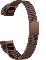 Fitbit Alta (HR) Luxe Milanees bandje | Bruin / Brown| Premium kwaliteit | Size: S | RVS |TrendParts