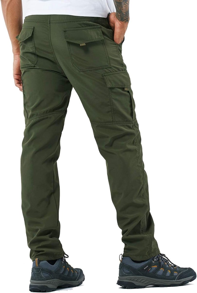 Wandelbroek voor heren, outdoorbroek, trekkingbroek, softshellbroek, functionele broek, cargobroek, sneldrogend, waterdicht, winddicht