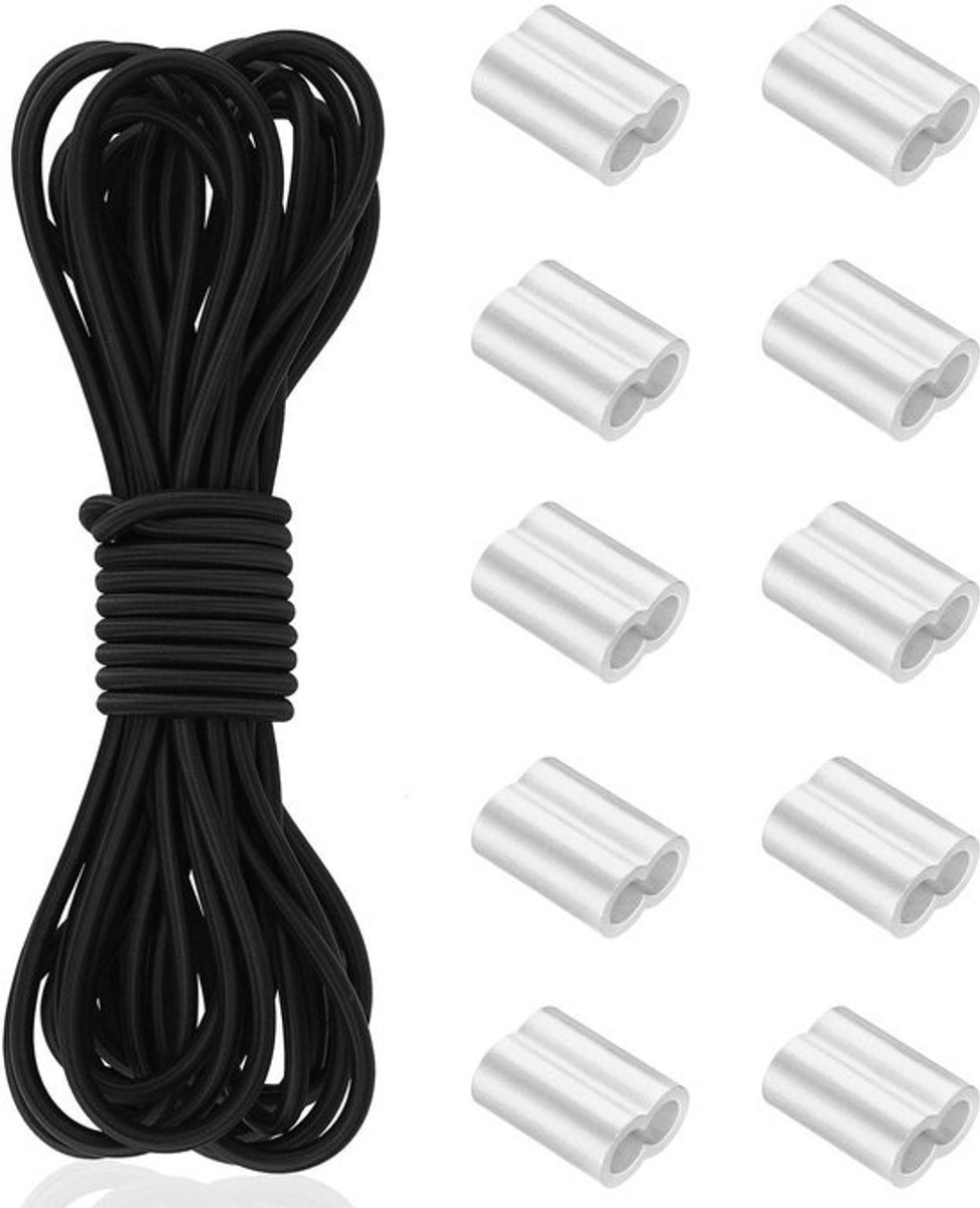 Dailygoods - Rubber Touw 8 mm x 10 m - Elastisch Expander Touw voor Diverse Toepassingen