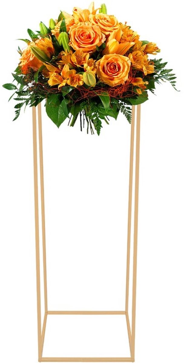 Bloemenstandaard metaal 28x28x80cm - Vloerstandaard - Bruiloft Middenstukken - Voor Feest Decoratie