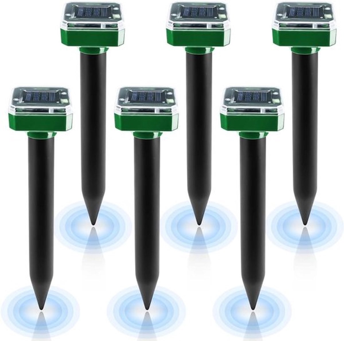 Ultrasone mollenverjager op zonne-energie - IP65 voor gazon en tuin